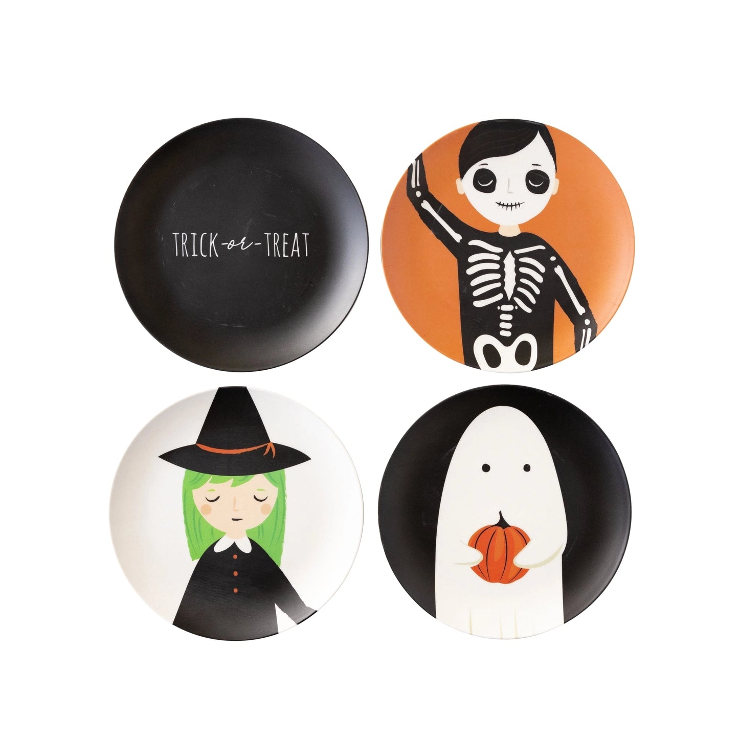 Trick or Treaters Reusable Plate Set