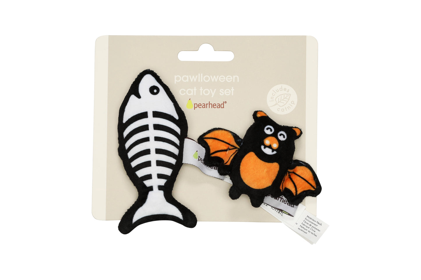 Bat & Skelly Fish Cat Toy Set (Pets)