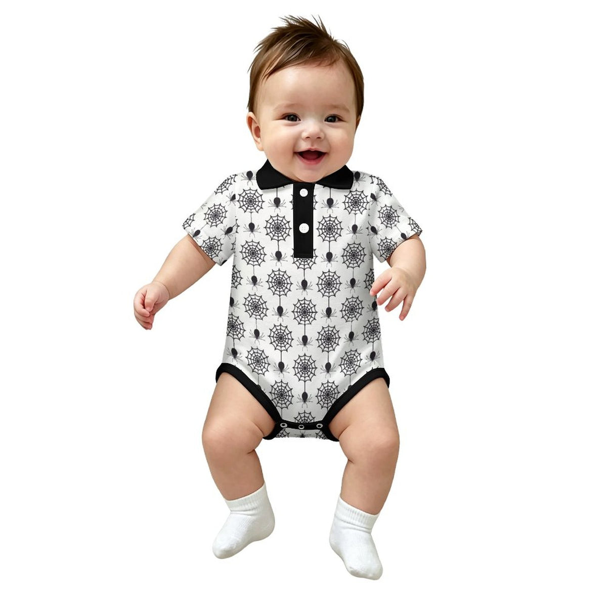 Creeping Web Polo Onesie (Babies/Toddlers) - PRE ORDER