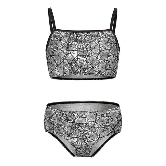 Abstract Web Two Piece Swimsuit (Kids) - PRE ORDER