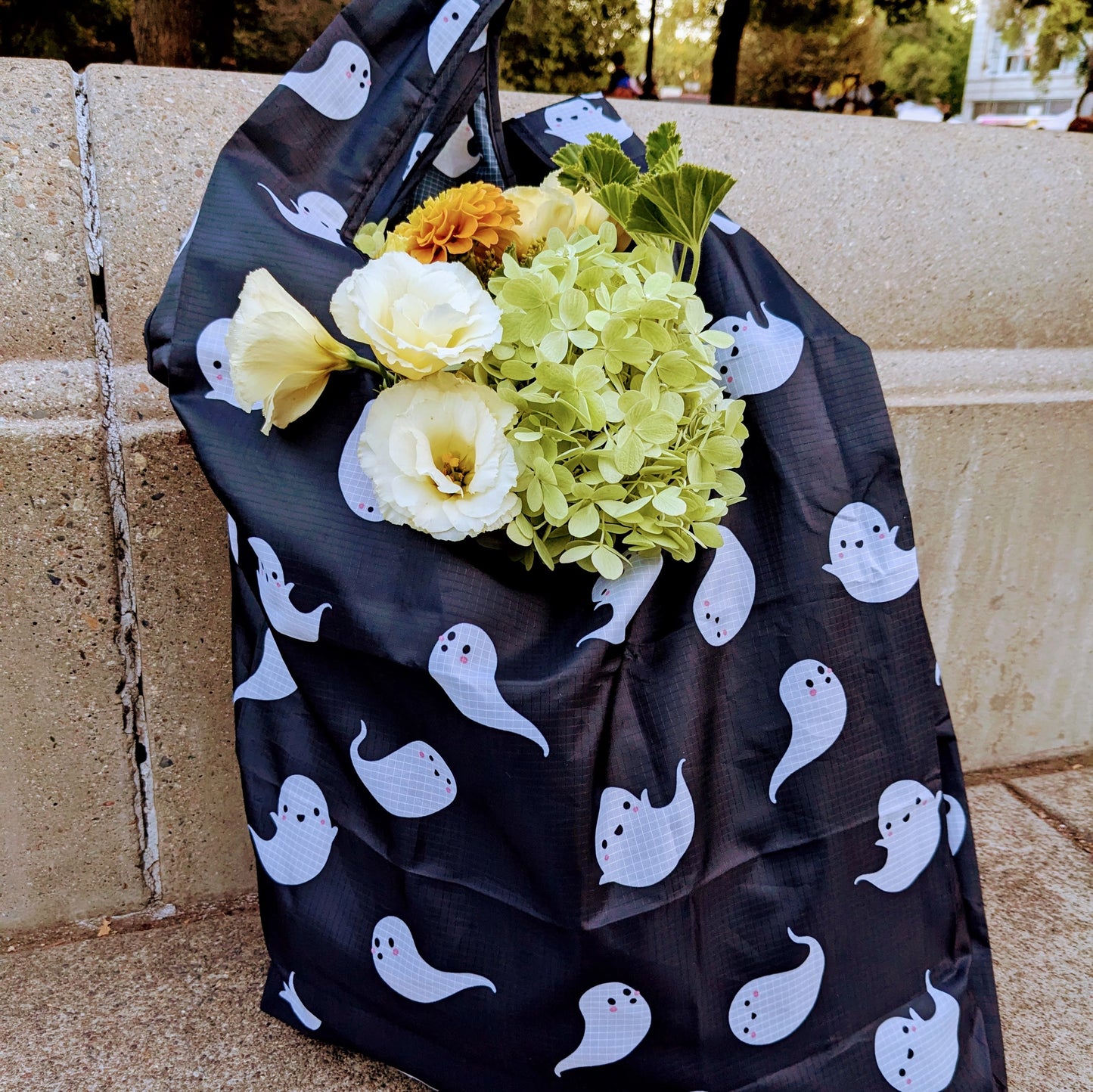 Ghost Reusable Tote Bag