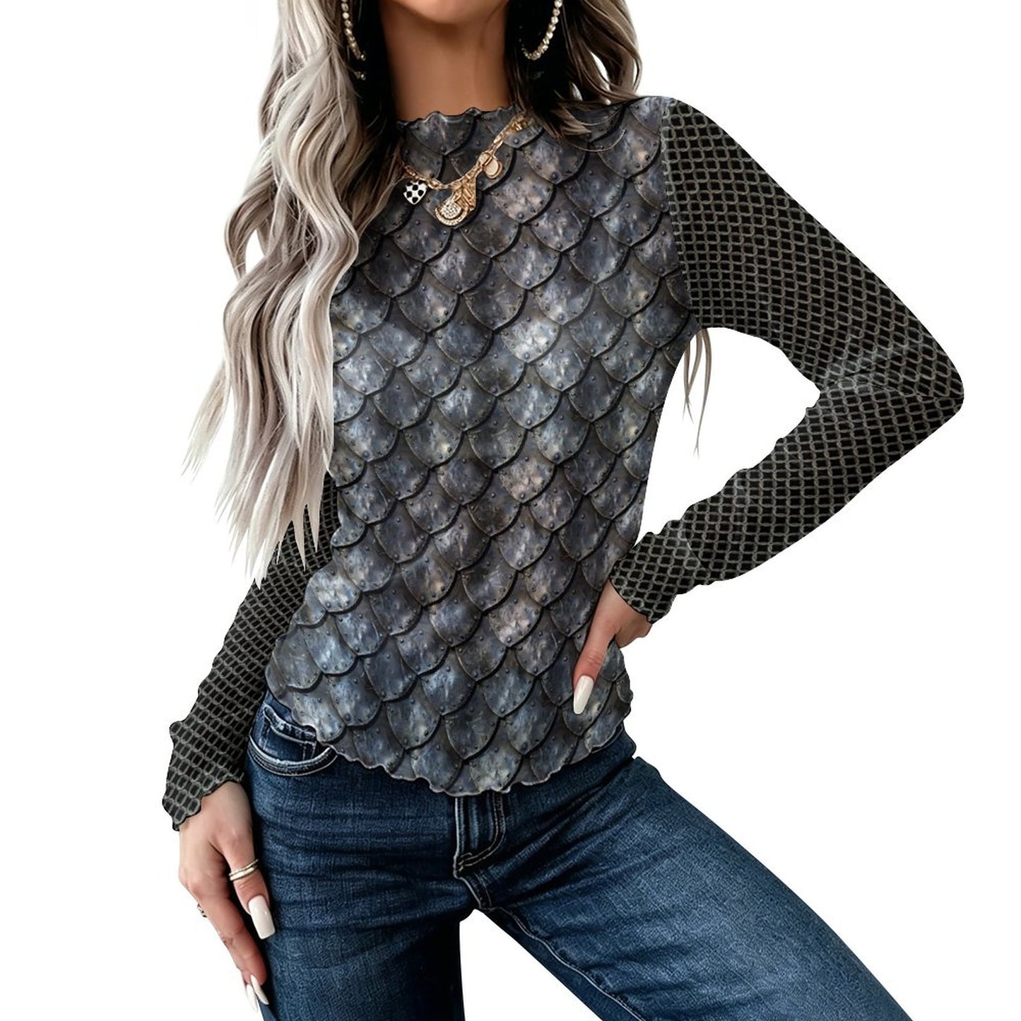 Knight High Neck Mesh Top (Adults) - PRE ORDER