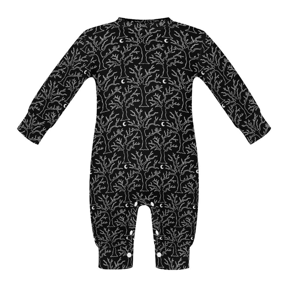Haunted Forest Cotton Long Sleeve Baby Romper - PRE ORDER