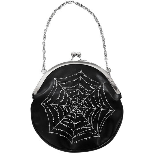 Bolso Kisslock de telaraña