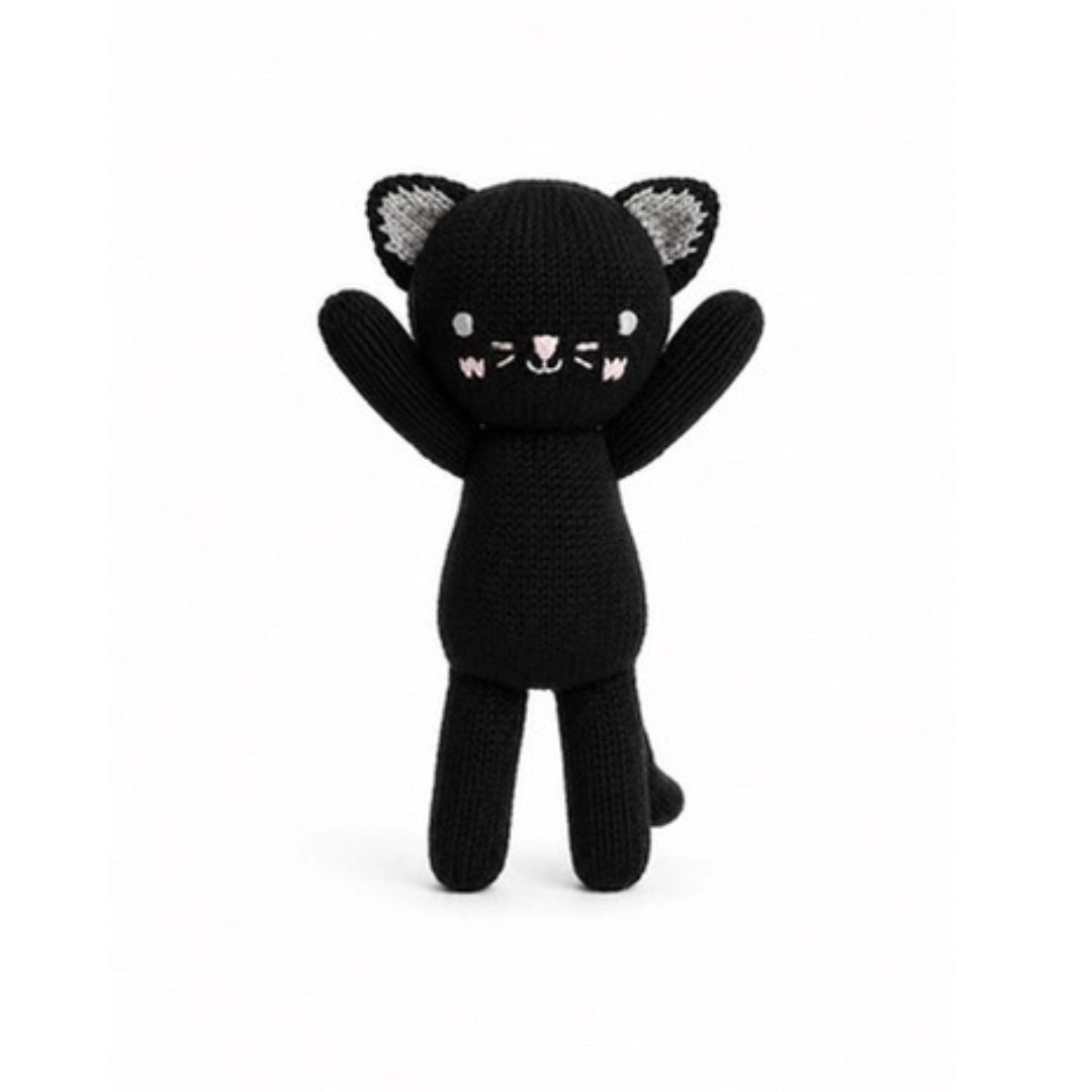 Black Cat Knit Toy