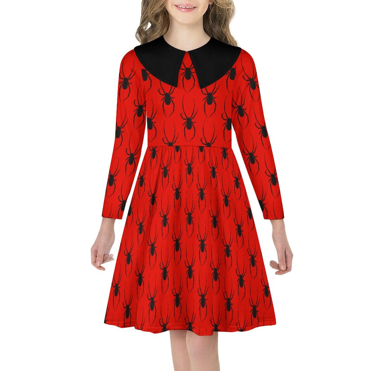 Slick Spidey Collared Dress (Kids) - PRE ORDER