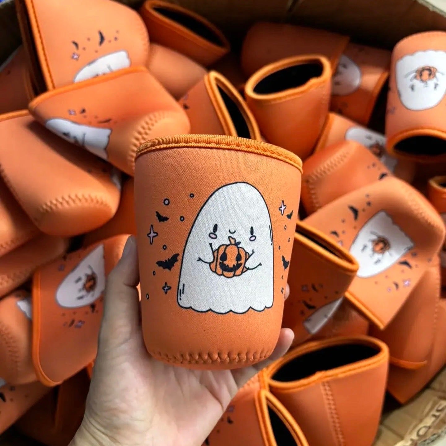 Pumpkin Spice Spooky Drink Sleeve (2 Sizes)