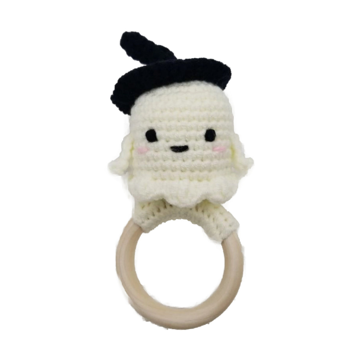 Witch Ghost Crochet Rattle Teether