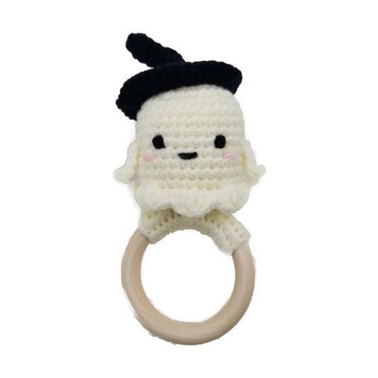 Witch Ghost Crochet Rattle Teether