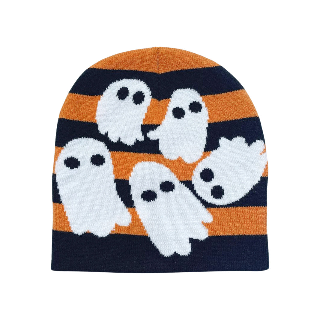 Gorro de punto Halloween Ghosties (adultos) 