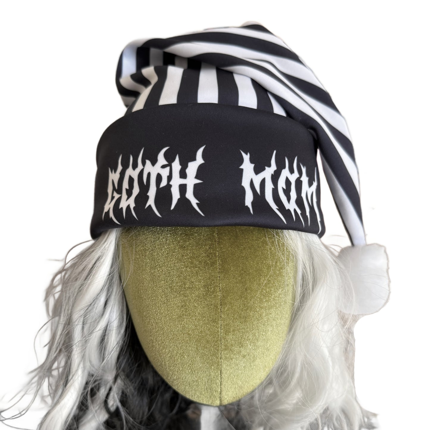 Goth Mom Doom Santa Hat