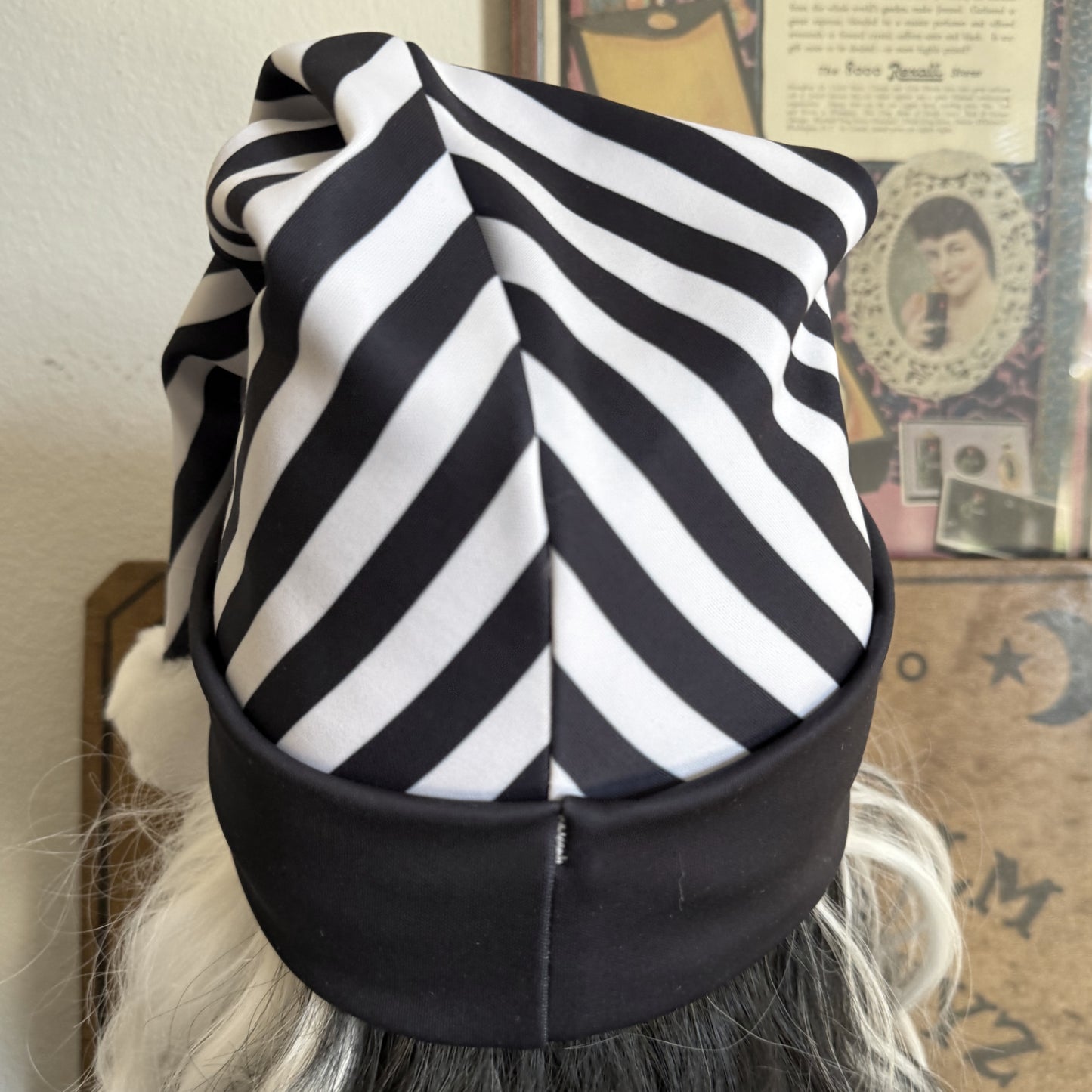 Goth Mom Doom Santa Hat