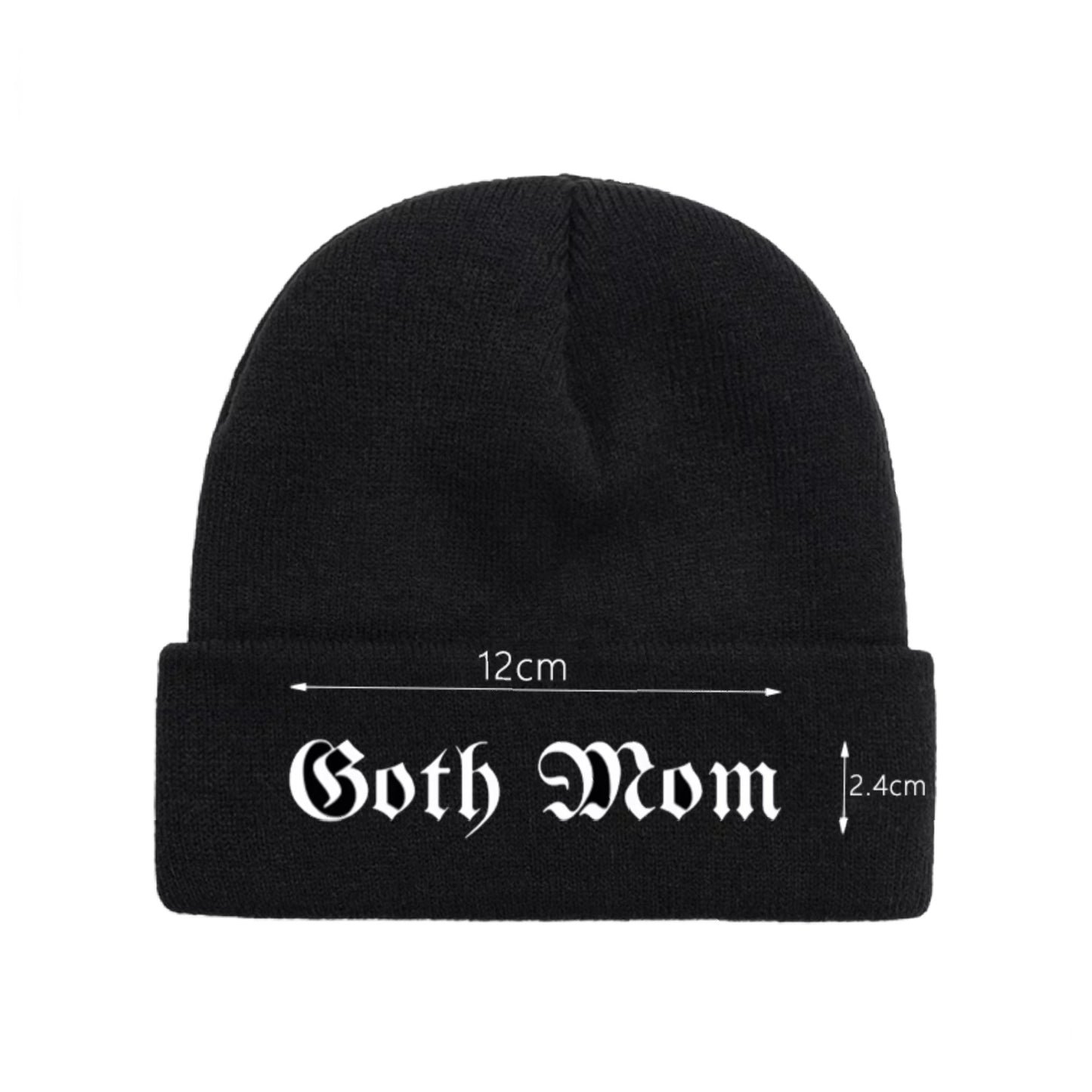 Goth Mom Knit Hat Beanie (Adults)