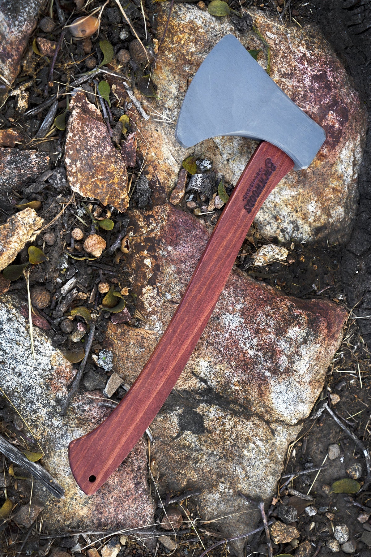 15" Stained and Painted Wooden Hatchet