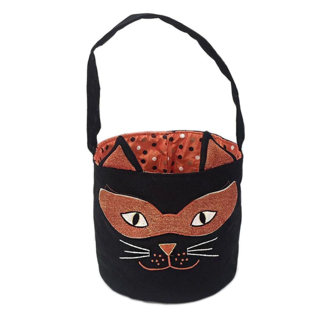 Halloween Cat Storage Bucket