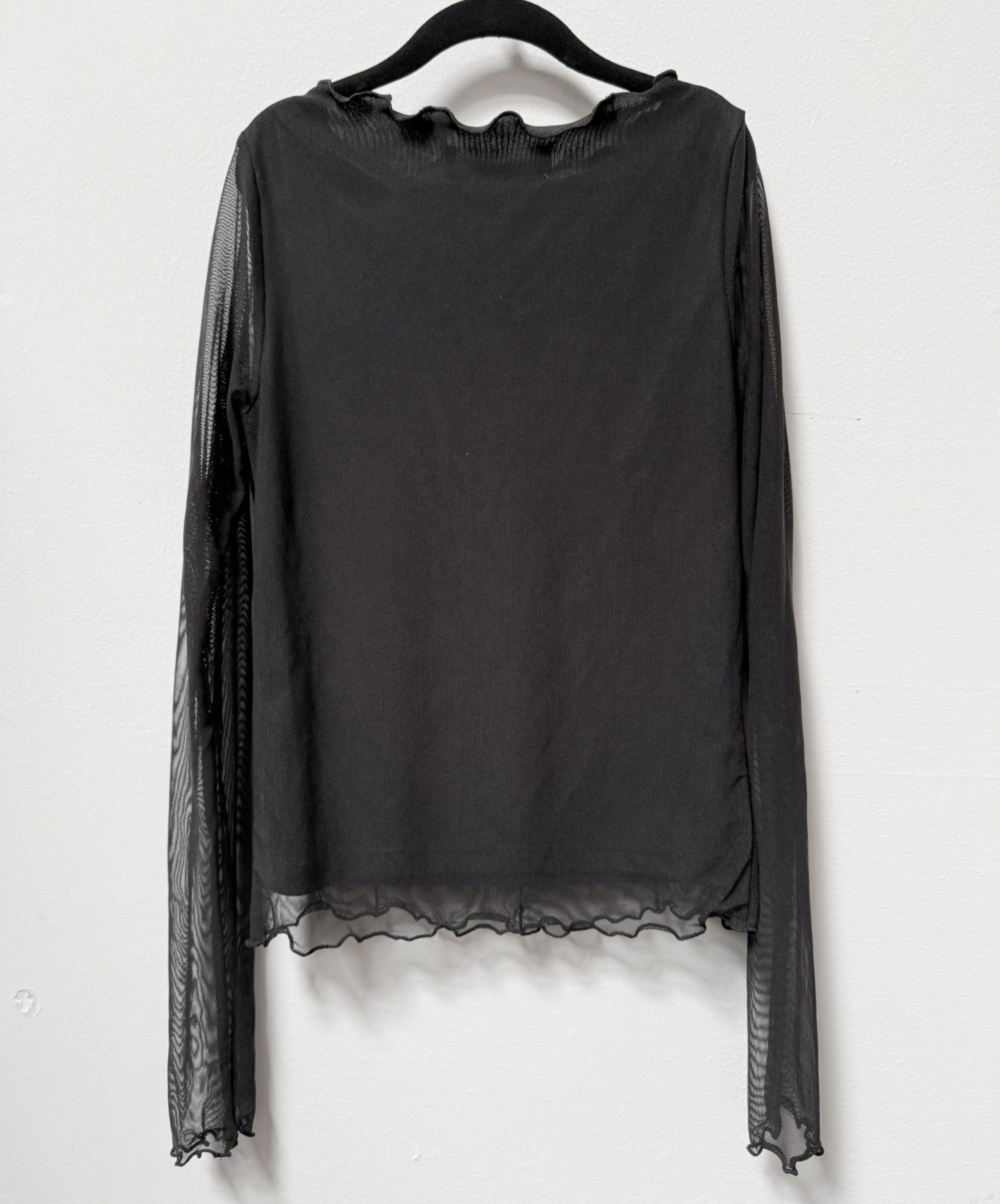 *GENTLY USED* Black Mesh H&M Goth Top Kids 12 Years
