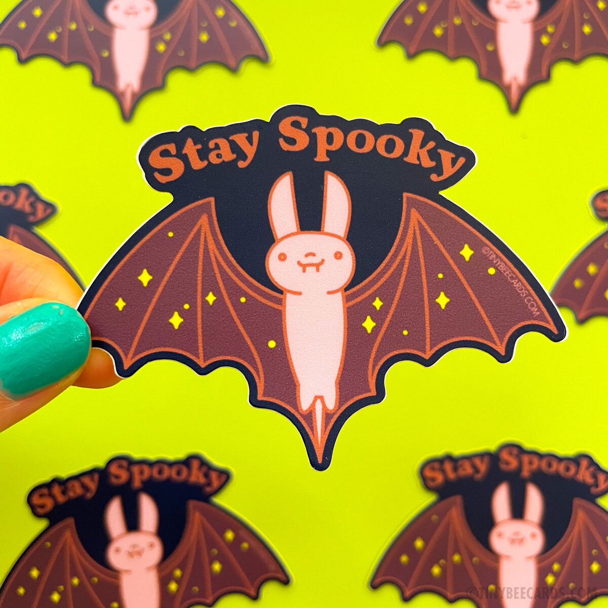 Cute Bat Vinyl Sticker "Stay Spooky"