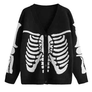 *SAMPLE* Skeleton Kids' Cardigan (Front Ribs Only) size 11 Years