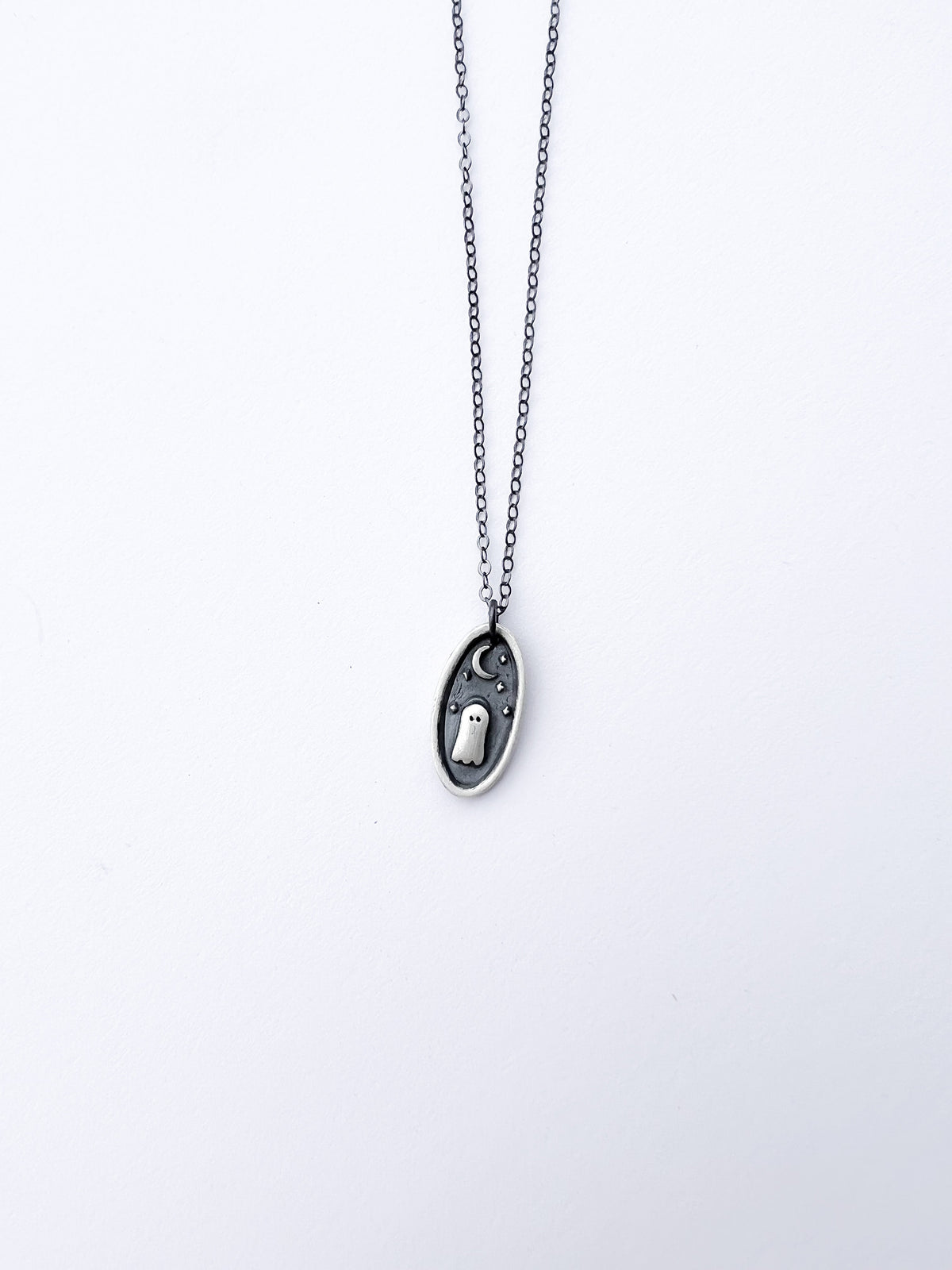 Sterling Silver Ghost Necklace