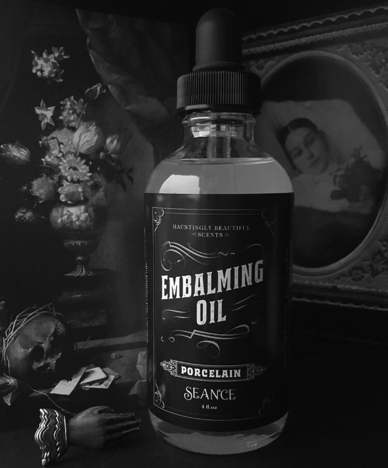 Porcelain - Embalming Lotion Oil - (vanilla, walnut, floral)