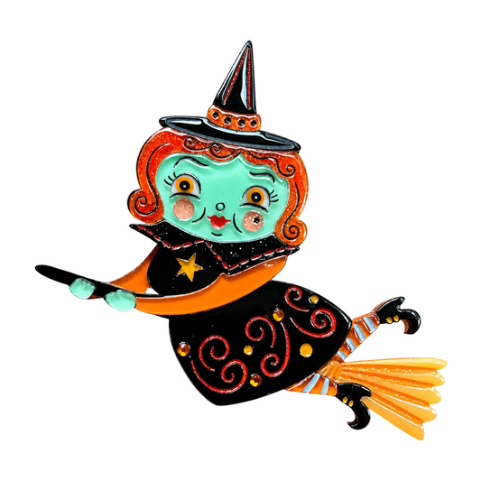 Broomhilda Brooch by Johanna Parker x Lipstick & Chrome