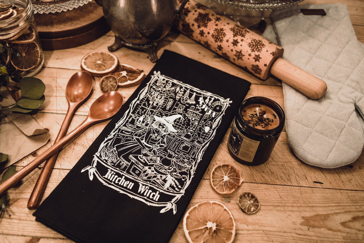 Kitchen Witch Hand Towel
