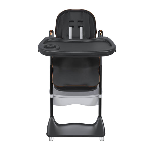Leavader Adjustable Baby High Chair 0-6 Years, Black