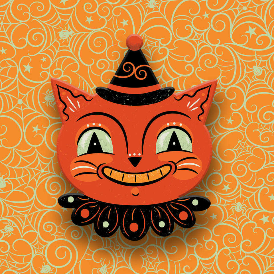 Spunky Copper Cat Brooch by Johanna Parker x Lipstick & Chrome