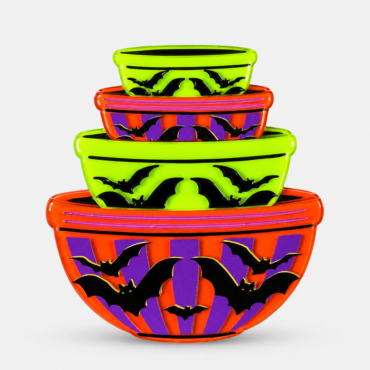 Menacing Mixers Halloween Bowls Brooch by Lipstick & Chrome