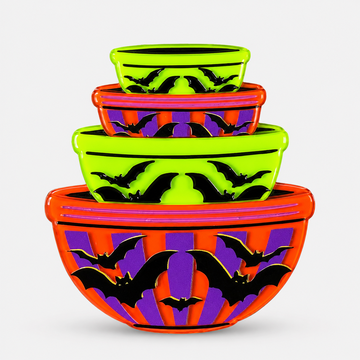 Menacing Mixers Halloween Bowls Brooch by Lipstick & Chrome