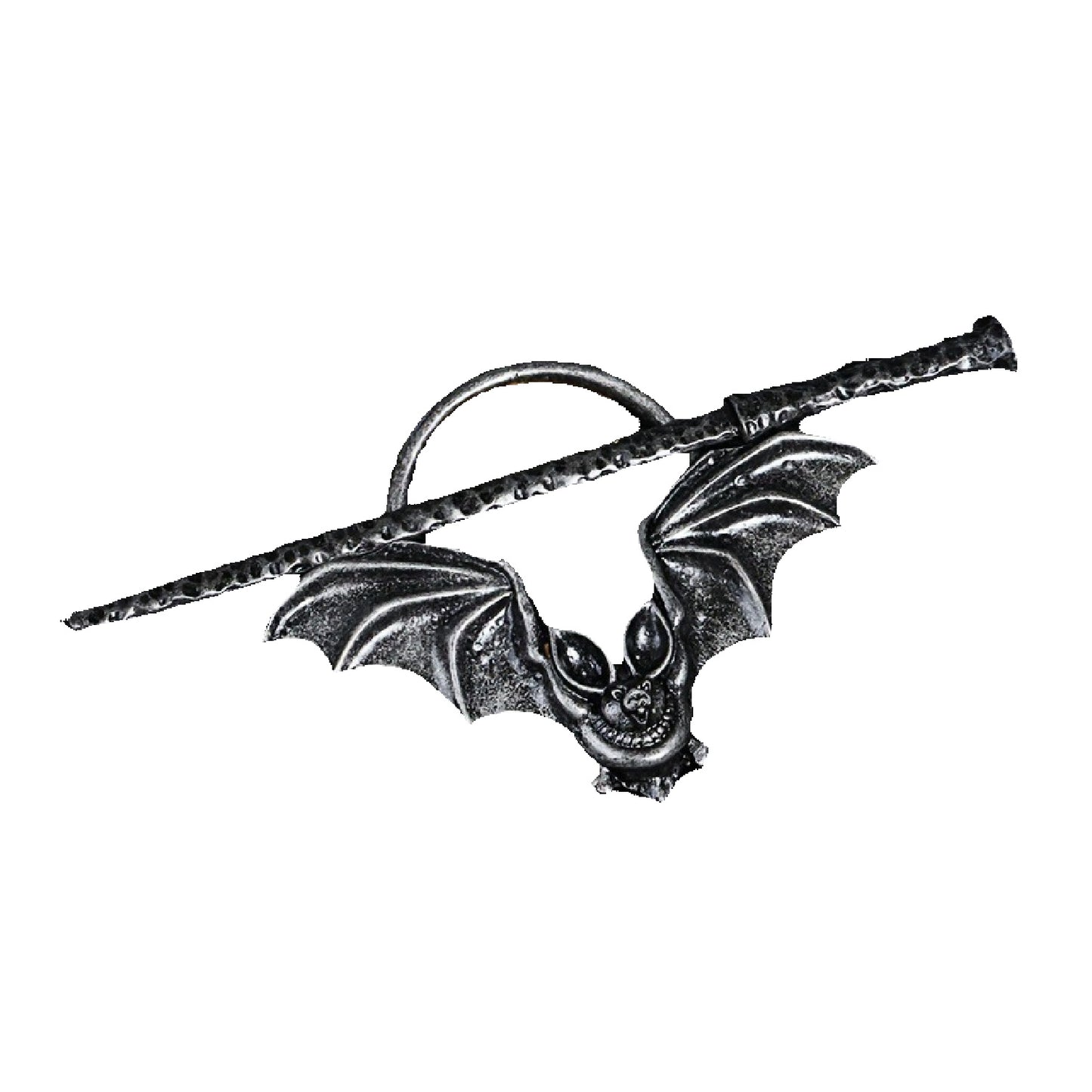 Metal Bat Hair Slide with Stick