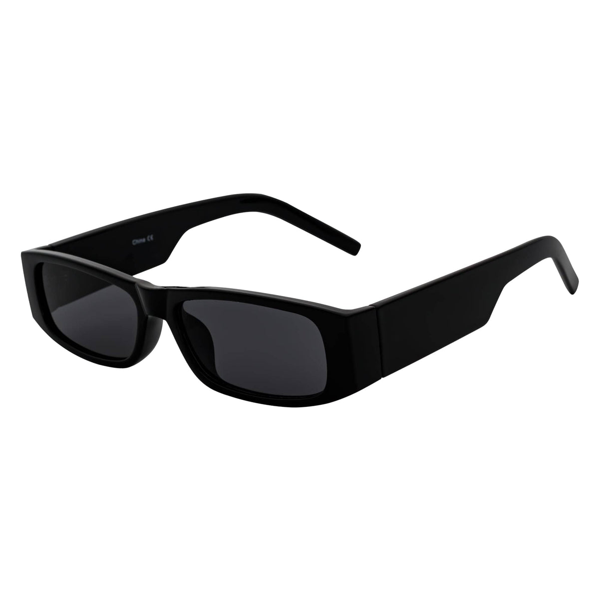 MONTERREY - Small Rectangle Sunglasses Black Smoke