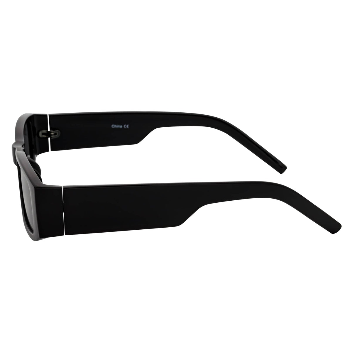 MONTERREY - Small Rectangle Sunglasses Black Smoke