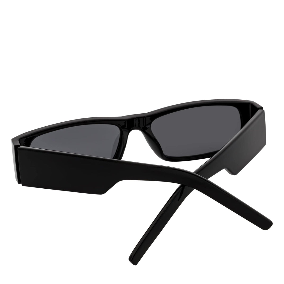 MONTERREY - Small Rectangle Sunglasses Black Smoke