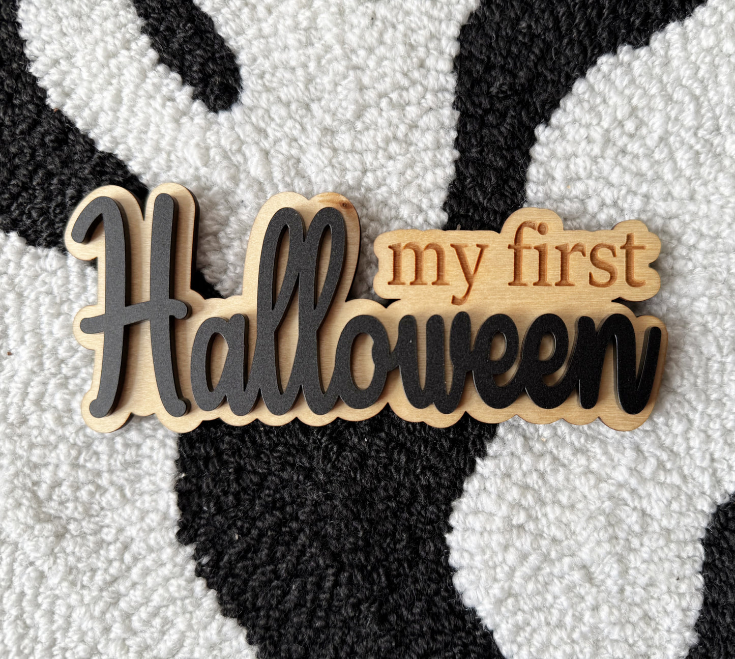 My First Halloween Milestone Sign
