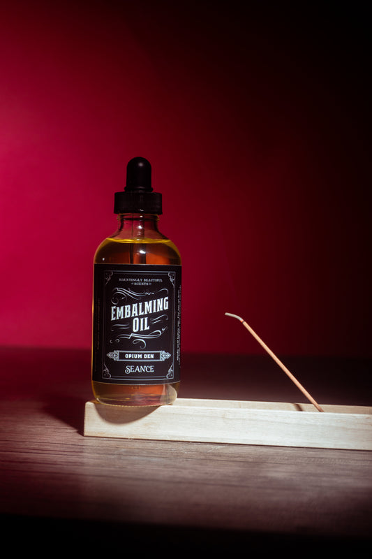 Opium Den - Embalming Lotion Oil (frankincense & orange blossom)