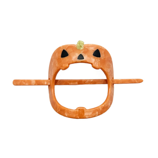 Pumpkin Oval Hair Stick