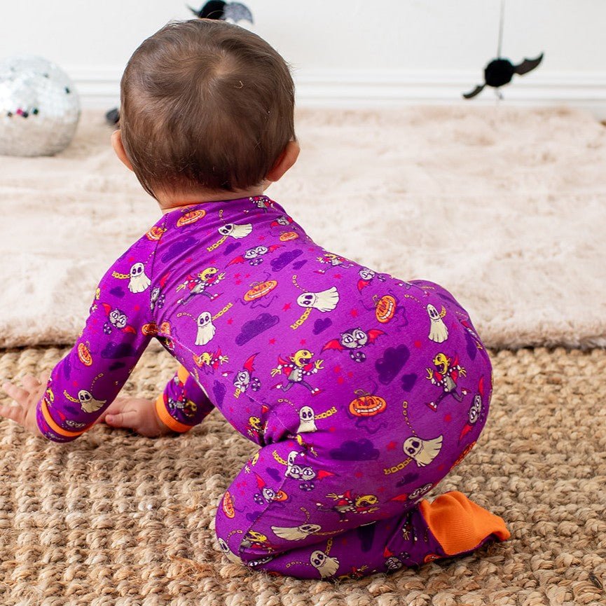 Purple Boo Crew Footie