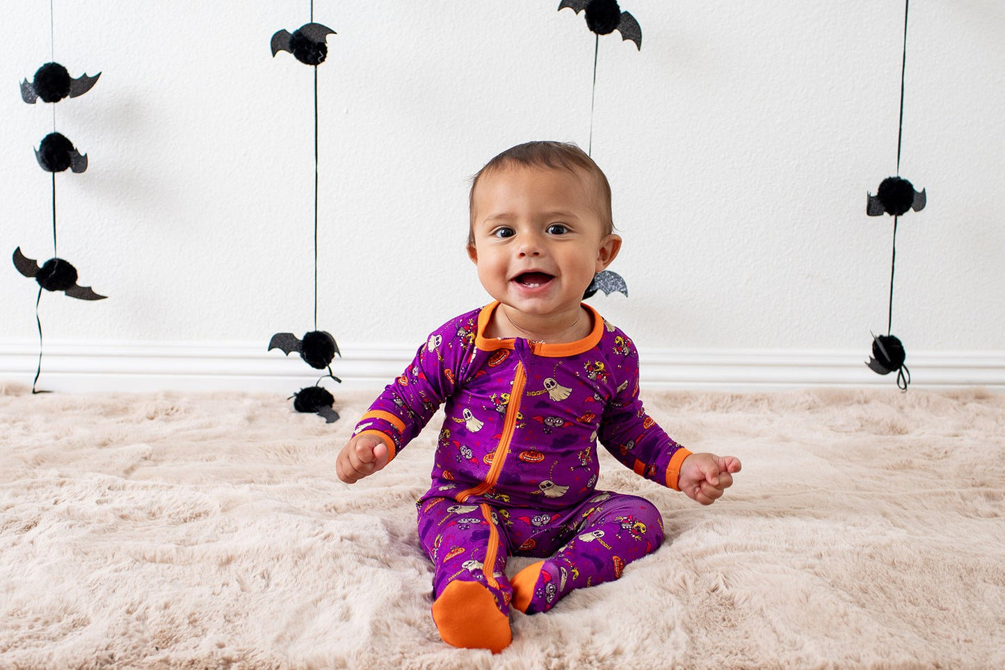 Purple Boo Crew Footie