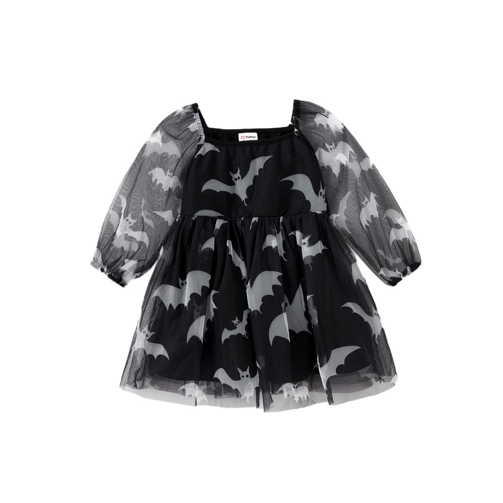KIDS BATWING DRESS 4-10 NATURES KALEIDOSCOPE