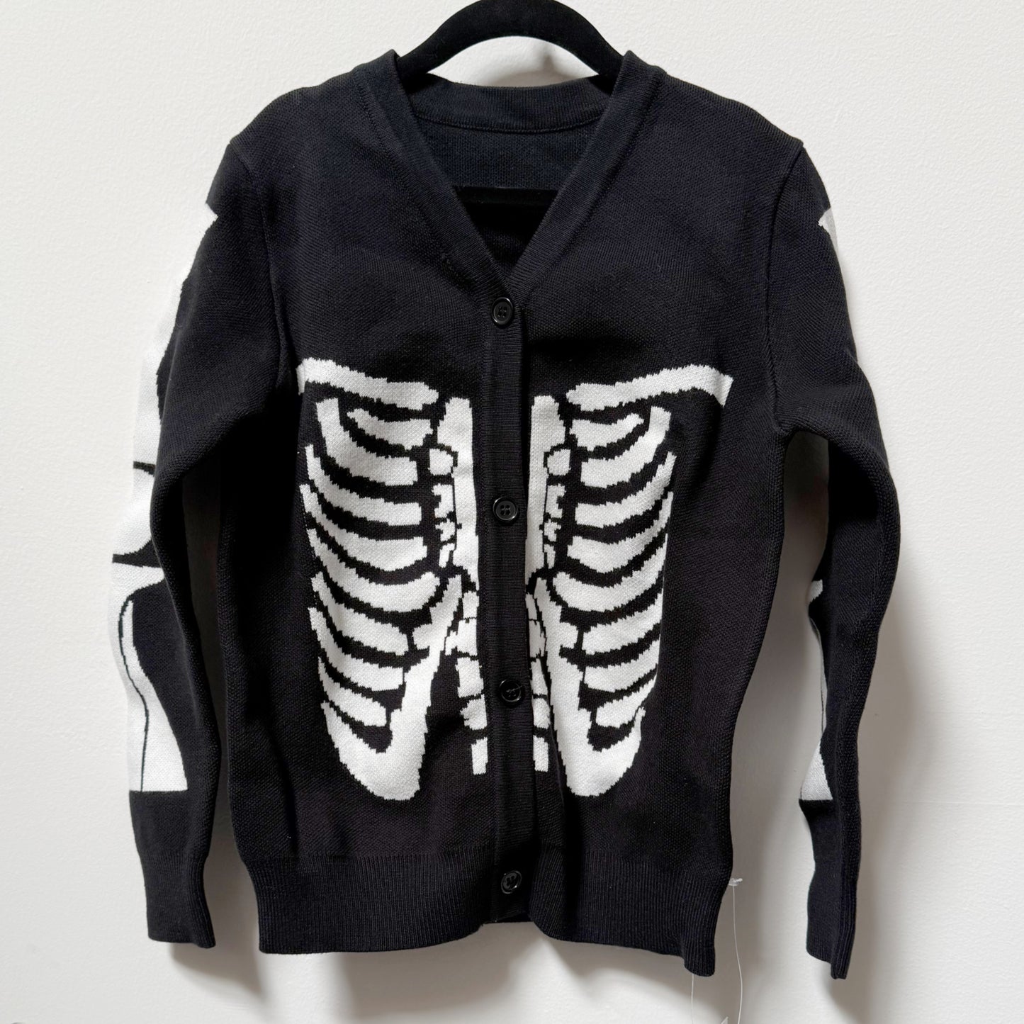 *SAMPLE* Skeleton Kids' Cardigan (Front Ribs Only) size 11 Years
