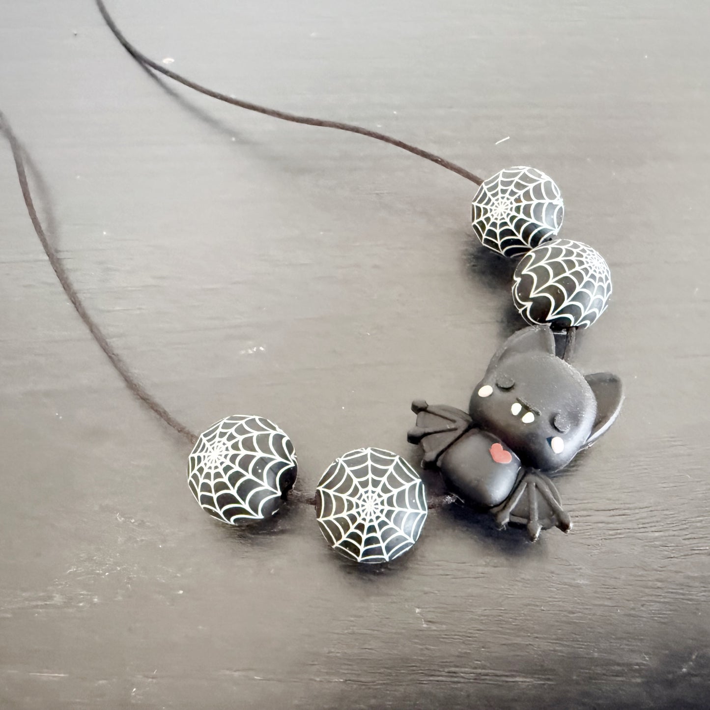 Spider Bat Teething Necklace