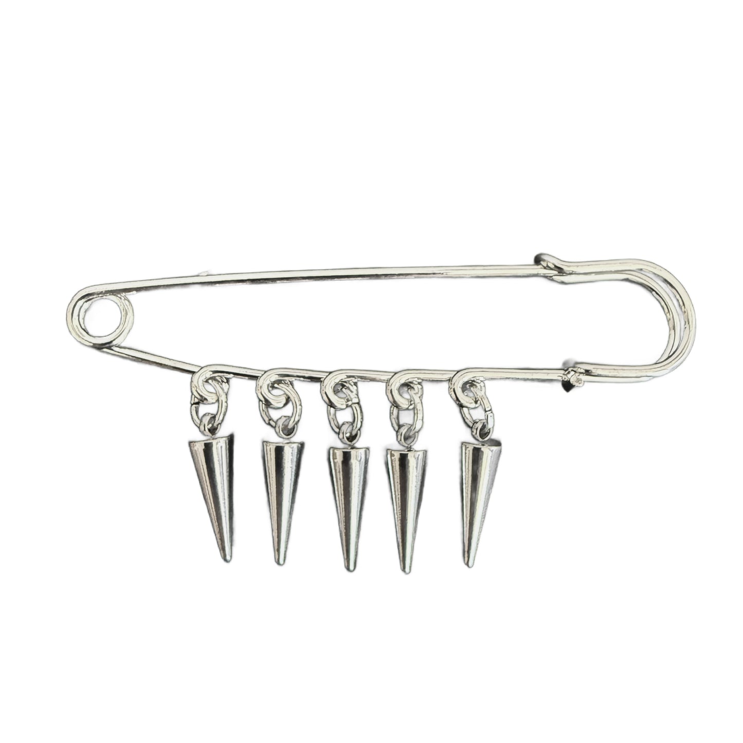 Spiked Safety Pin Brooch