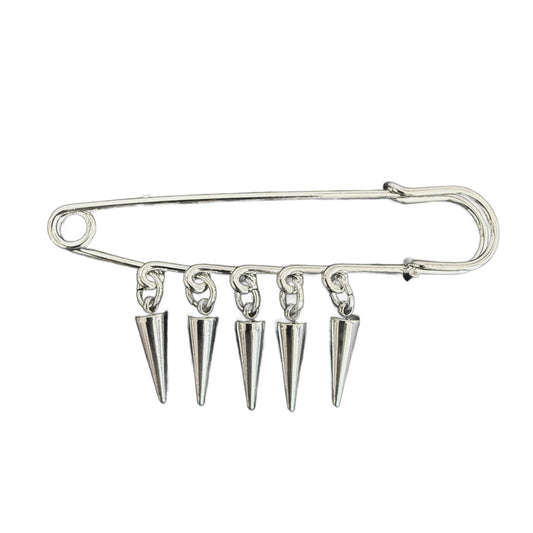 Spiked Safety Pin Brooch