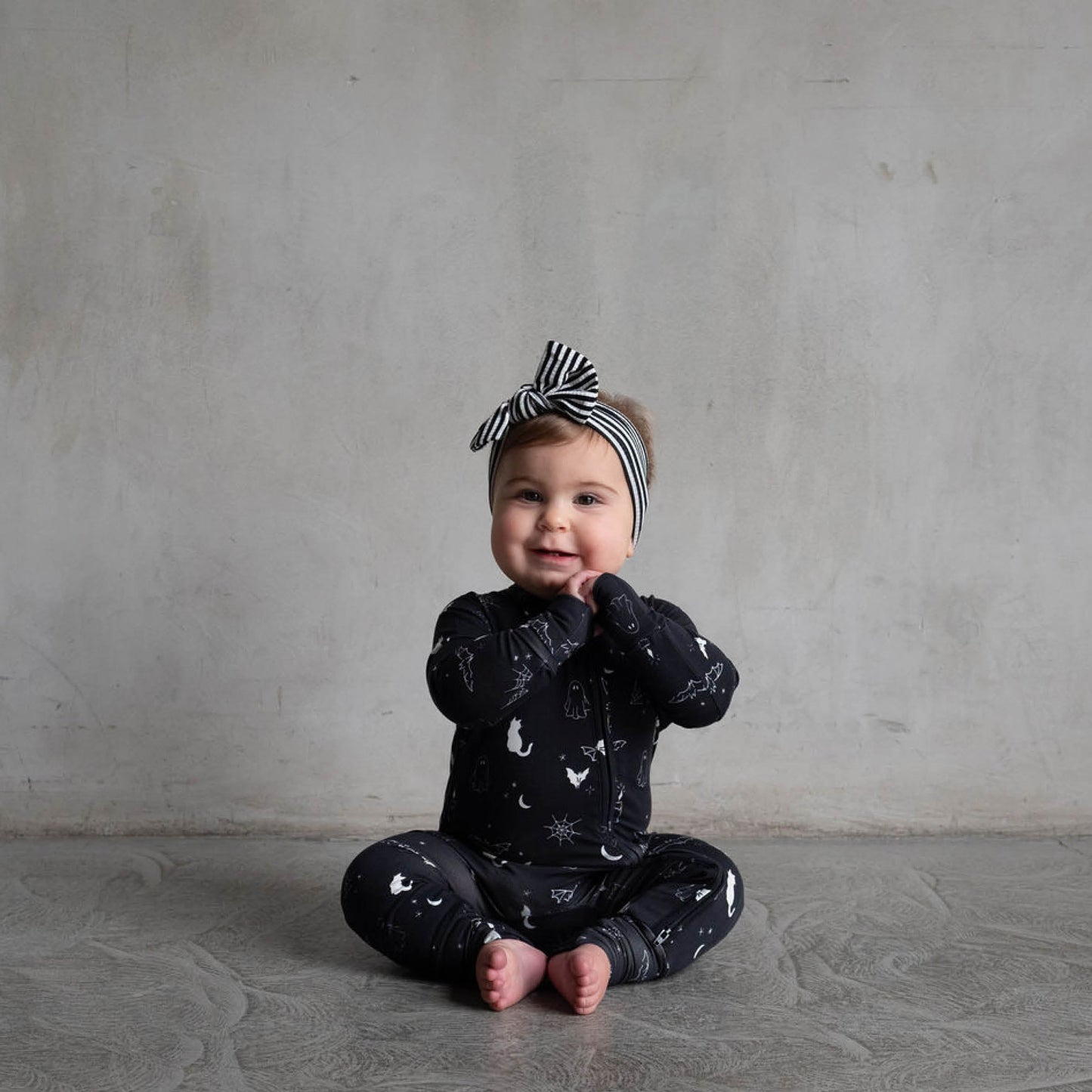 Spooky | Bamboo Zip Romper