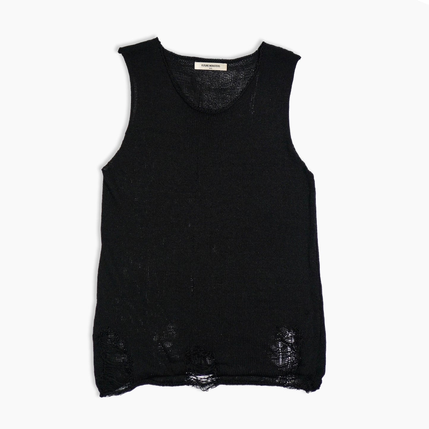 Distressed Open Weave Tank