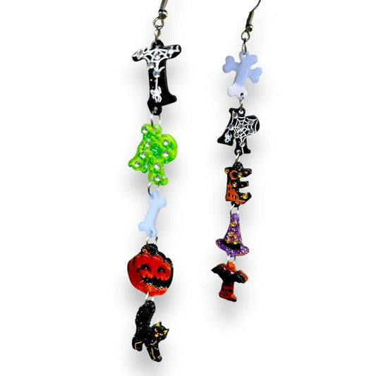 Trick or Treat Halloween Earrings by Lipstick & Chrome