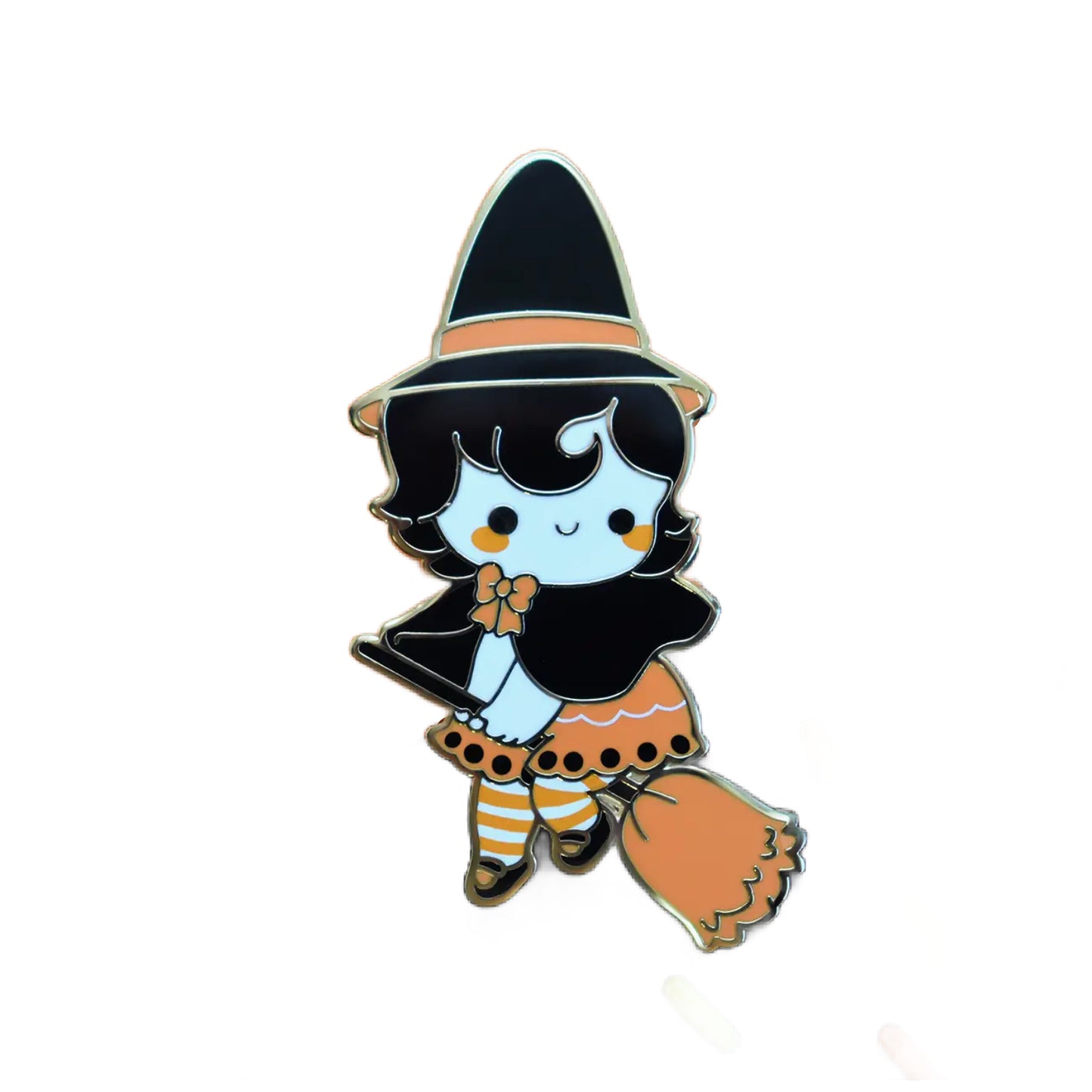 Vintage Halloween Witch Enamel Pin