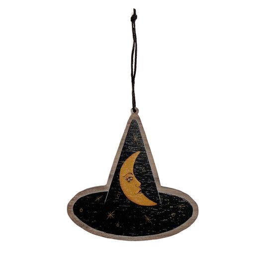 Moon Witch Hat Ornament