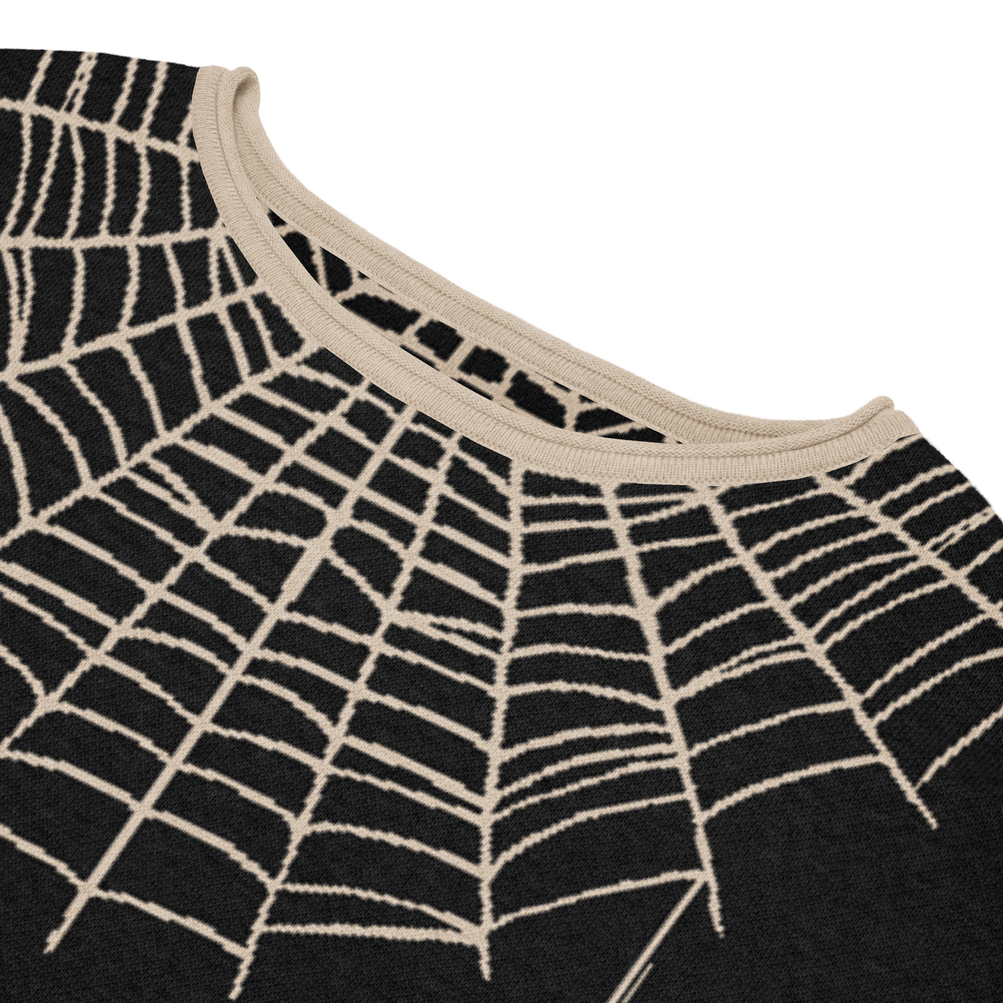 Glamour Ghoul Spiderweb straight bottom knitted sweater